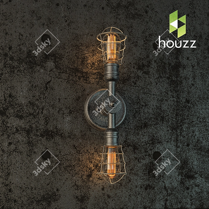 Industrial Elegance: Troy Lighting Conduit 3D model image 1