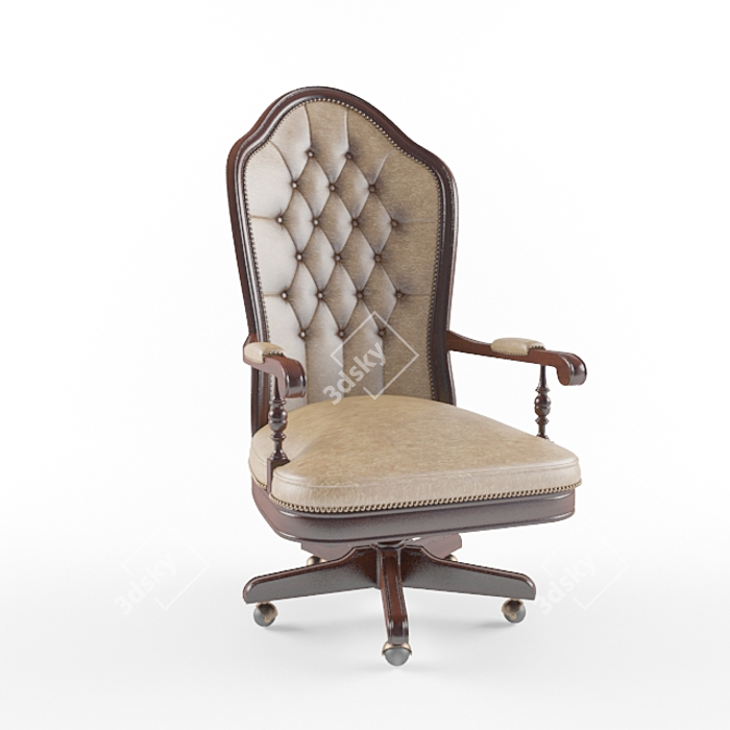 Elegant Francesco Molon Chair 3D model image 1