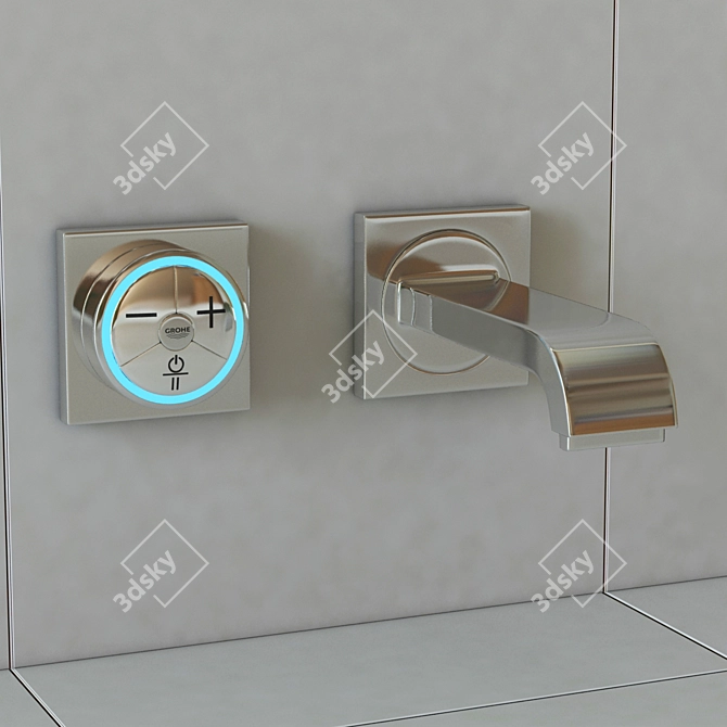 Title: GROHE F-Digital S-Size Mixer 3D model image 1