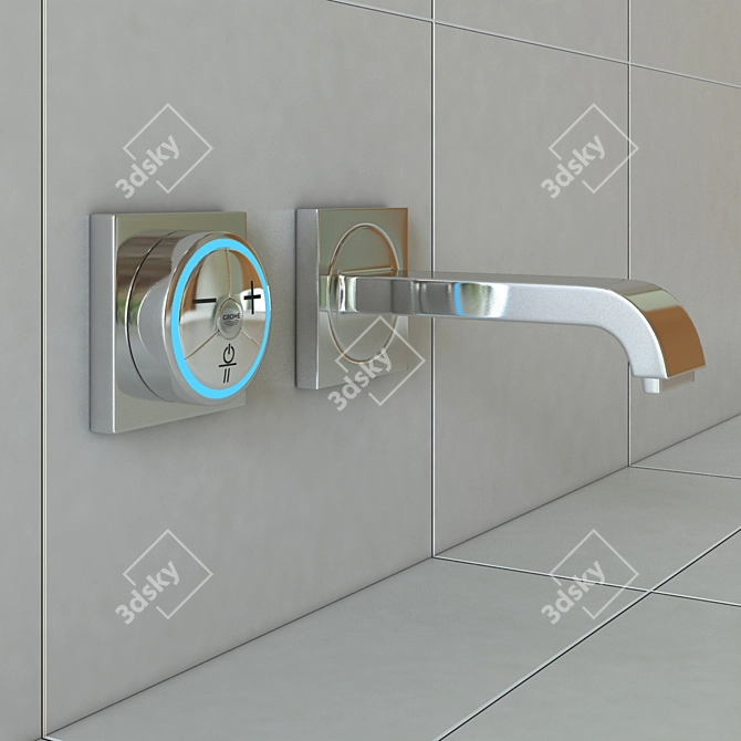 Title: GROHE F-Digital S-Size Mixer 3D model image 3