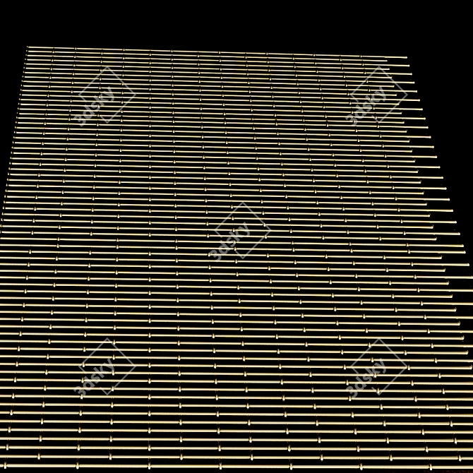 Golden Mesh: Luxurious Gold Panel 3D model image 1