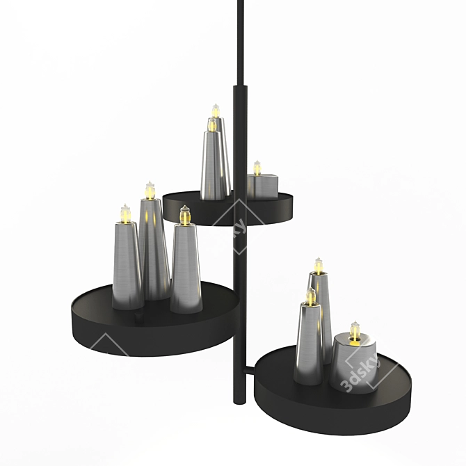 Elegant Friendship Lamp 30x30 3D model image 1