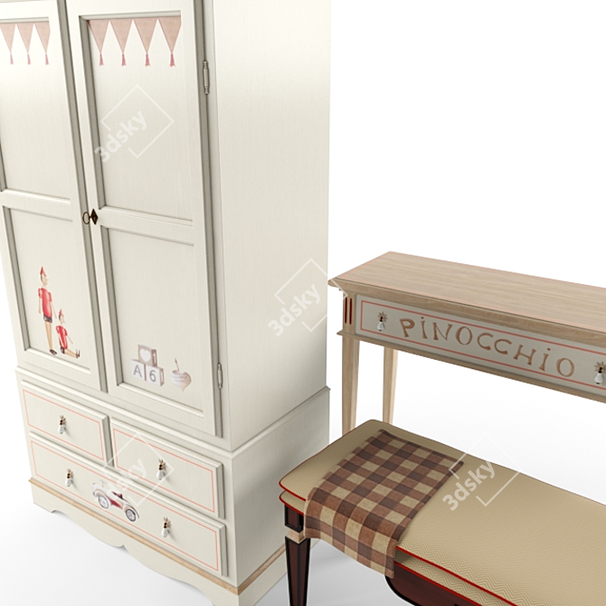 Elegant Vittorio Grifoni Furniture 3D model image 2
