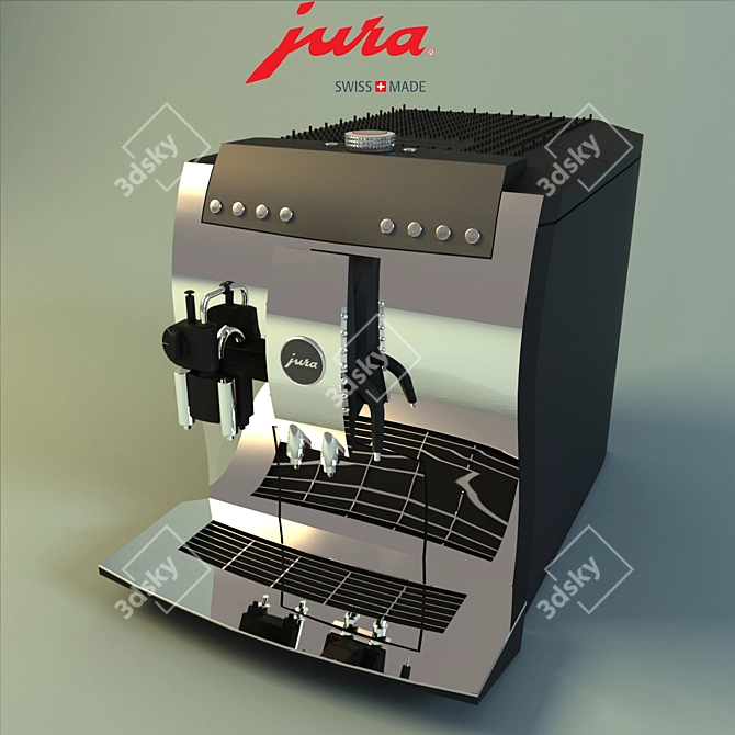 Jura Impreza Z5: Rhodium Coffee Delight 3D model image 1