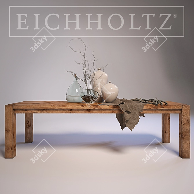 Elegant Eichholtz Harbour Club Table 3D model image 1