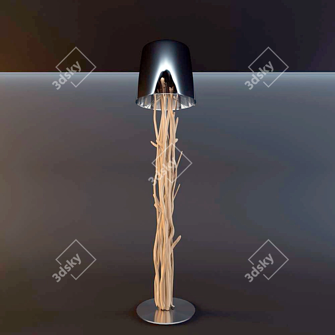 Sleek Modifier for Bleu Nature Lamp 3D model image 1