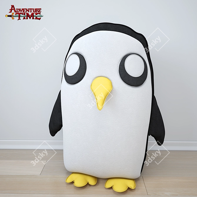  Adventure Time Gunter Plush Toy 3D model image 1