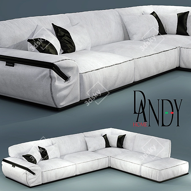 Luxury Sofa Mod Limousine 3D model image 1