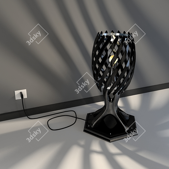 Modern Tripod Floor Lamp 3D model image 1