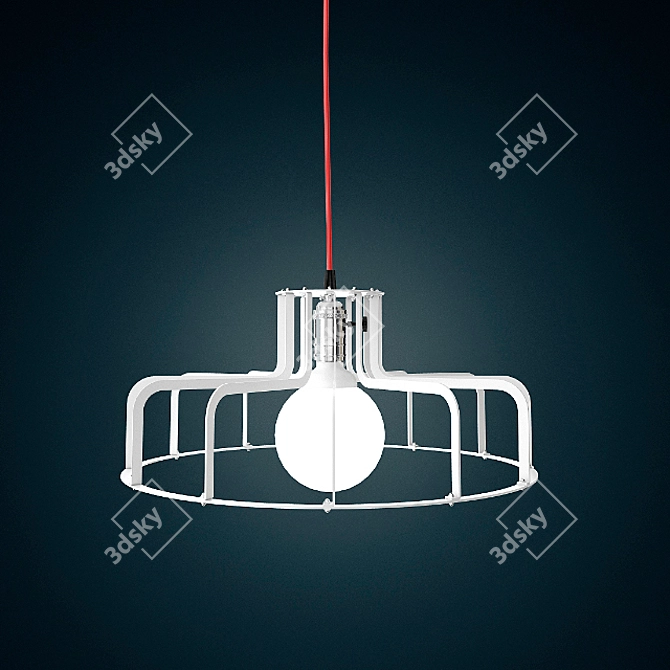 Title: Minimalist Spider Lamp 3D model image 1