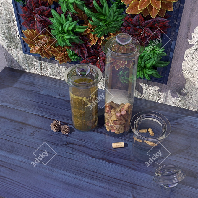 Title: Modular Decor Set | Render Efficient, Glass Encased 3D model image 3