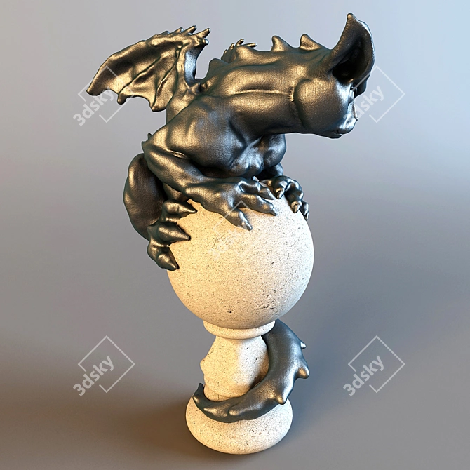 Guardian Gargoyles: Mystical Protectors 3D model image 2