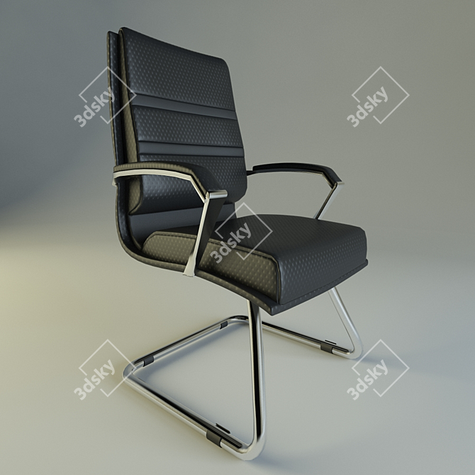 Luxury 4 Seater Armchair 3D model image 1