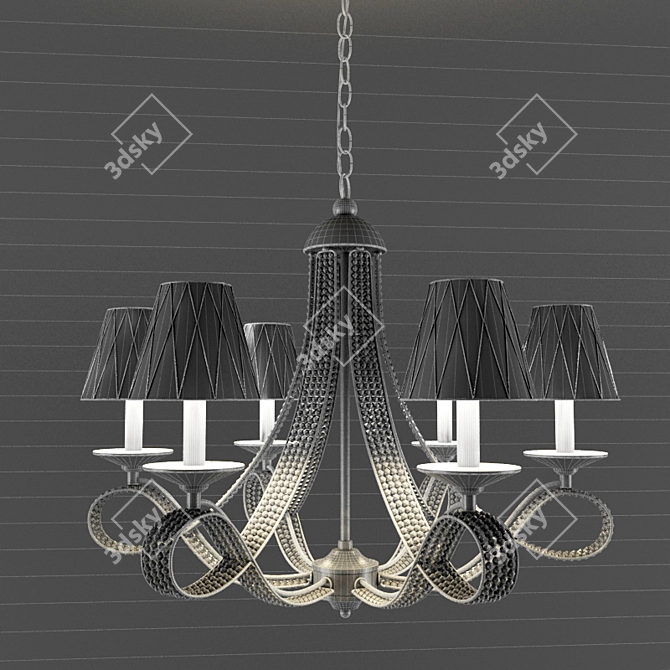 Osgona Riccio Crystal Chandelier 3D model image 2