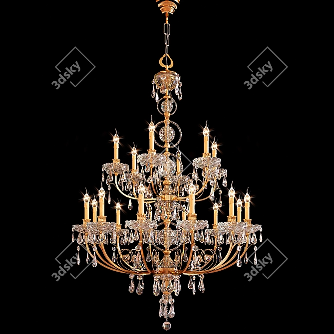 Elegance Illuminated: Almerich Chandelier 3D model image 1