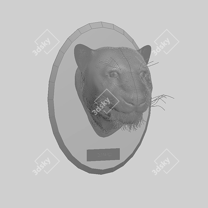 Magnificent African Leopard 3D model image 2