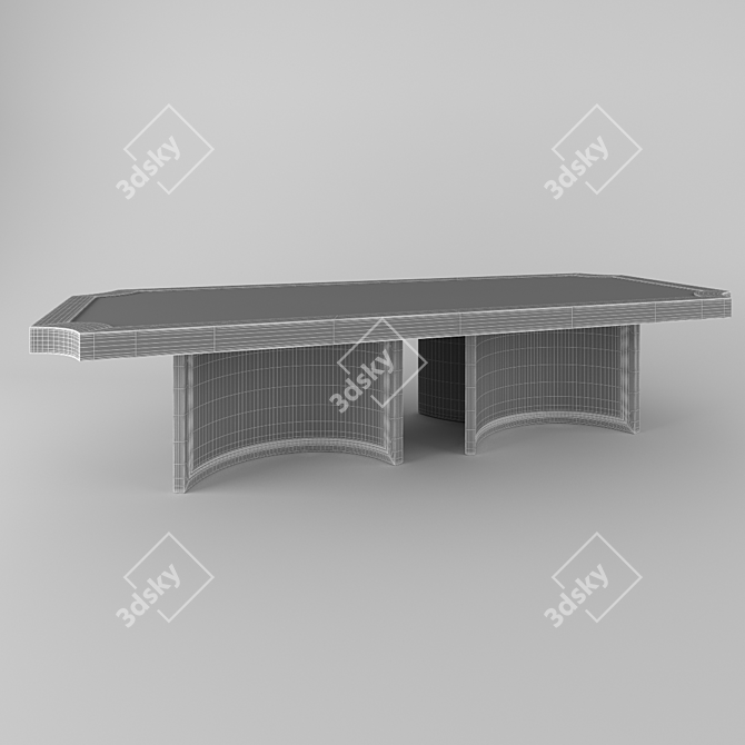 Brussels Grand Pedestal Table 3D model image 3