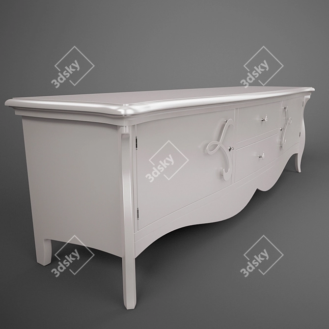 Corte Zari Sofia TV Stand 3D model image 2