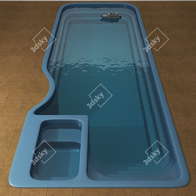 Prime AquaFit Pool 3D model image 2