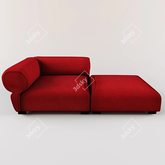 Elegant Butterfly Sofa 3D model image 2