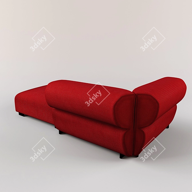 Elegant Butterfly Sofa 3D model image 3