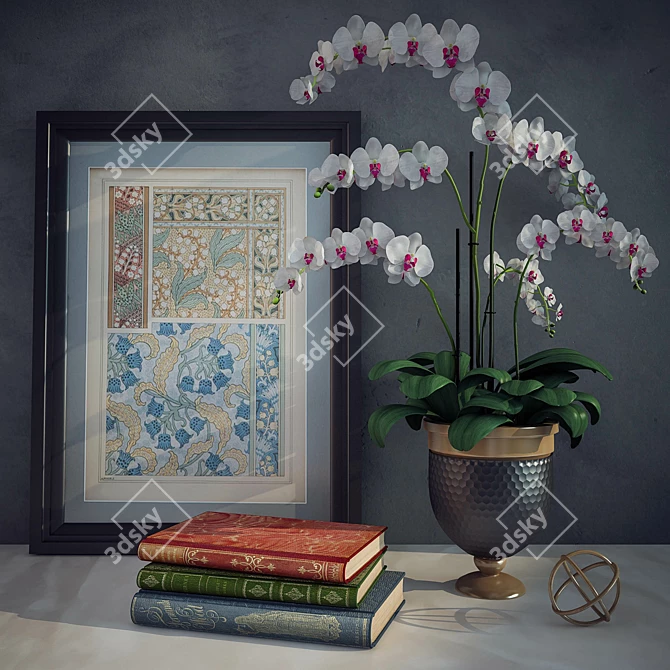 Elegant Decor Set 3D model image 1