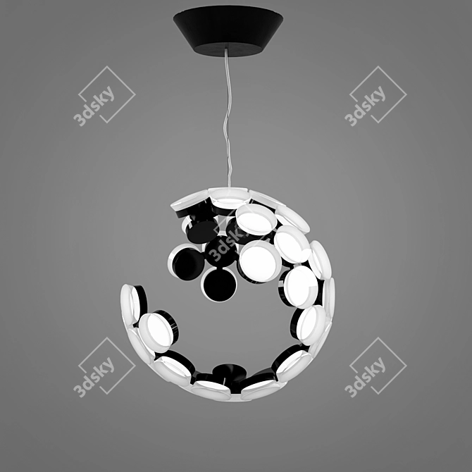 Elegant Scopas: 50 cm Diameter 3D model image 1