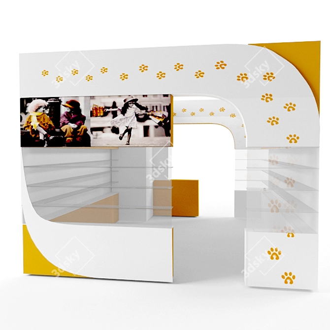 Expo Stand: Showcase Your Brand 3D model image 2