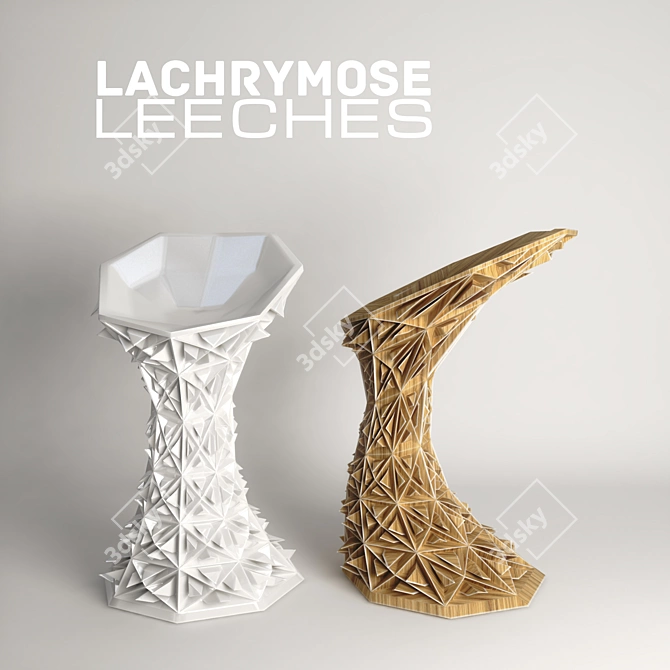 Title: Lachrymose Leeches: Stylish Seating Solution. 3D model image 1