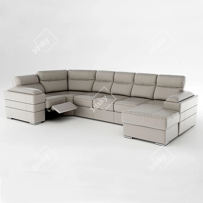Italian Elegance: Luigi Sofa 3D model image 1