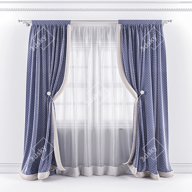 Clip-It Curtains 3D model image 1