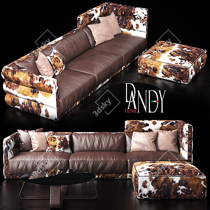 Cosy Comfort Sofa 3D model image 2