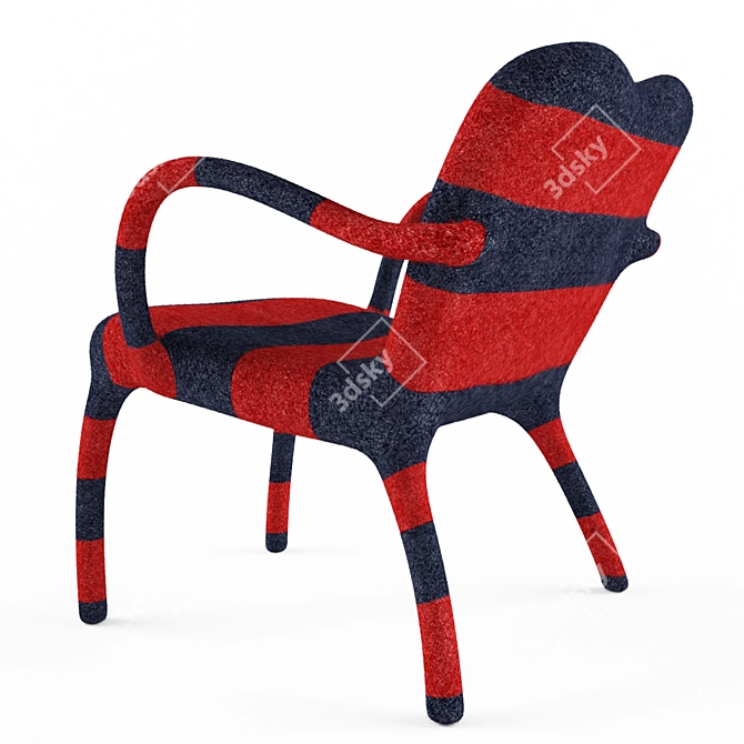 Studio Bertjan Pot Wool-Felt Chair 3D model image 2