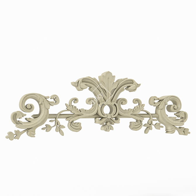 Elegant Artisan Decor Element 3D model image 1