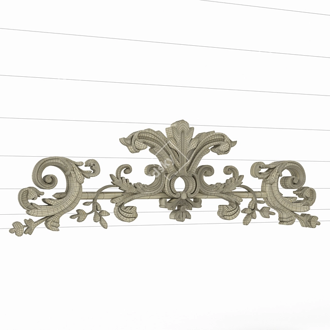 Elegant Artisan Decor Element 3D model image 2