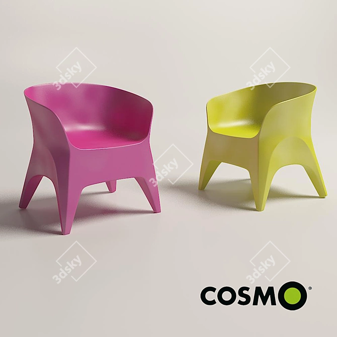 Cosmorelax Obie Arm: Outdoor Chair with 3D Model Files 3D model image 1