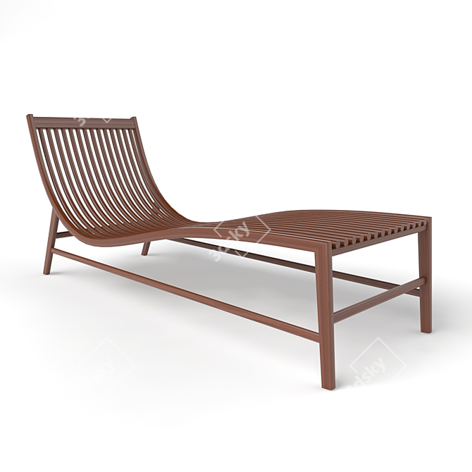 Poolside Lounger 3D model image 2