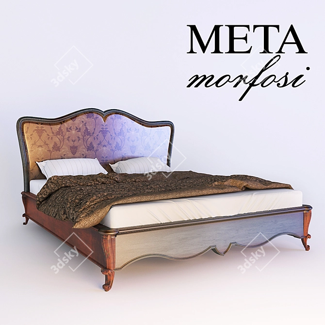 Metamorfosi Italian Bed 3D model image 1