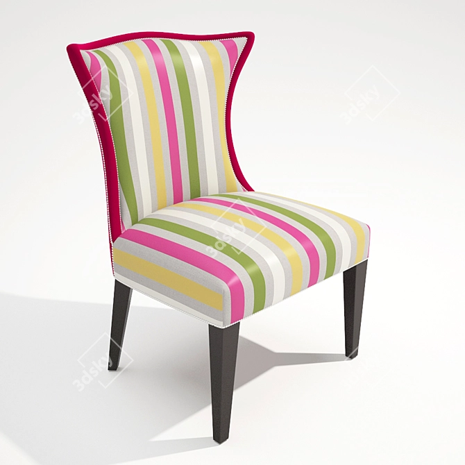 Elegant Kalli Dining Chair 3D model image 1