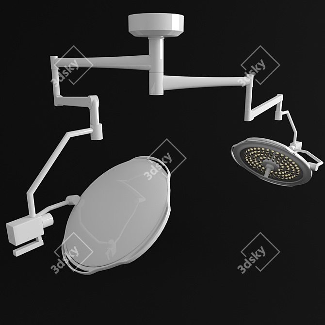 Surgical LED Light 3D model image 1
