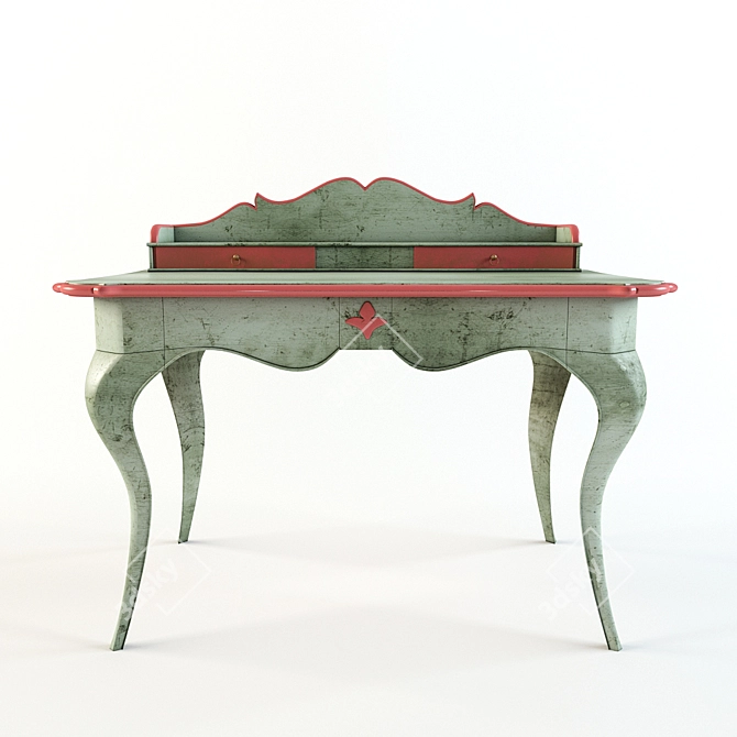 Elegant GRANGE Provençal Dressing Table 3D model image 1