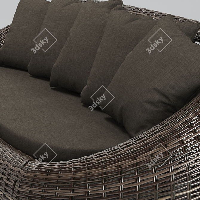 Kiwi Rattan Sofa 3D model image 3