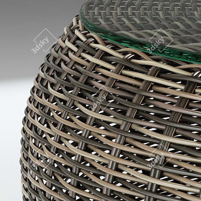 Naturale Rattan Kiwi Table 3D model image 2