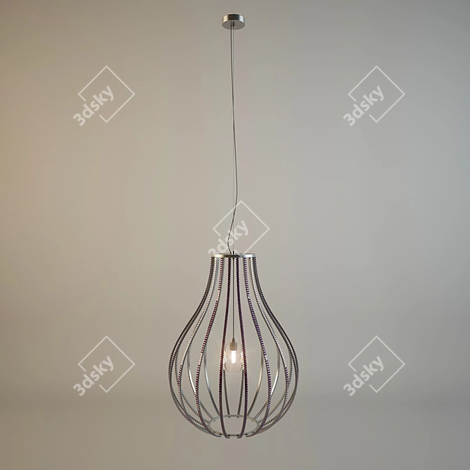 Italamp 716/45 E Hanging Lamp with Swarovski Crystal Decoration 3D model image 2