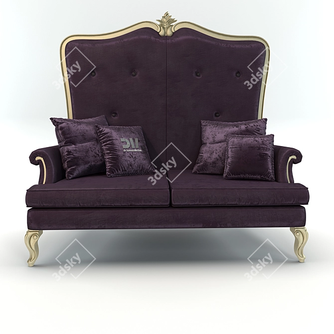 Italian Vogue DV Home Designer Sofa 3D model image 2