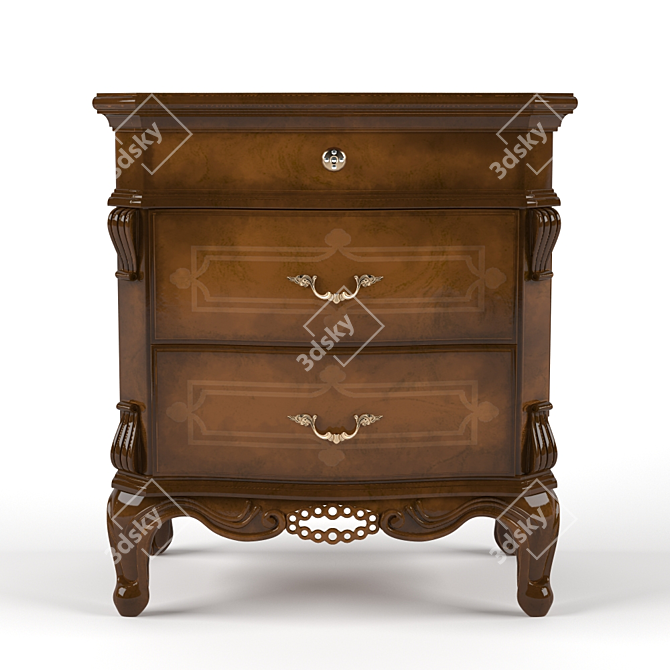 I DOGI Bedside Table DG232 3D model image 2