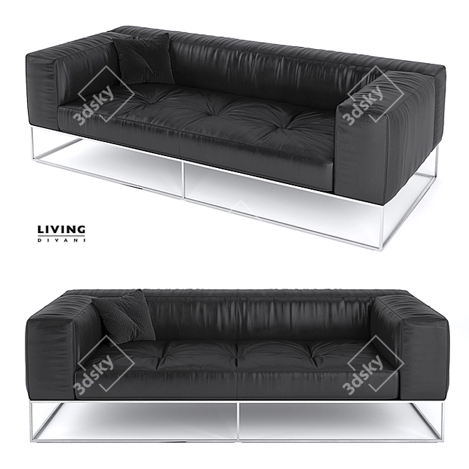 Elegant Comfort: Livingdivani Ile Club 3D model image 1