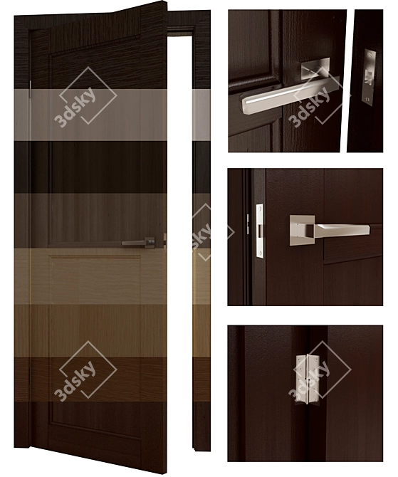 Modern Door Collection: Sofia Bridge 3D model image 2