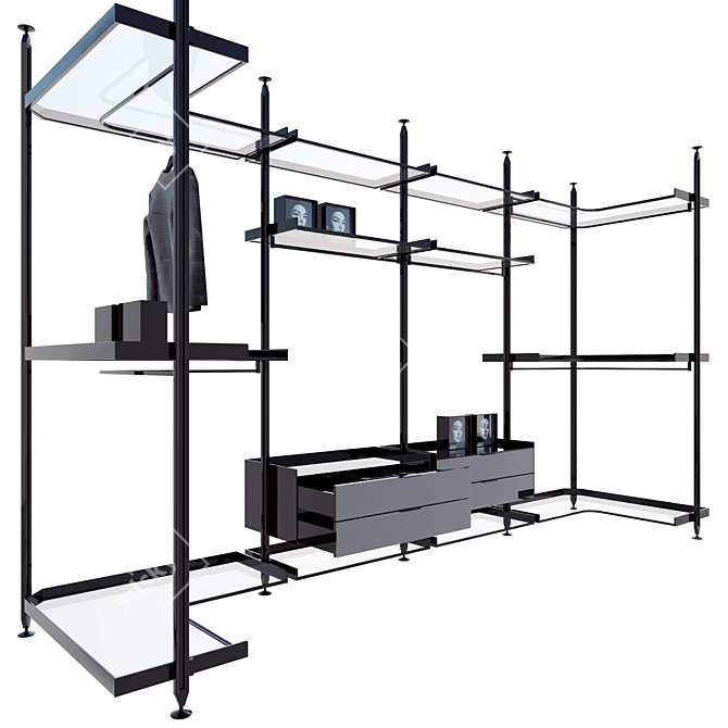 Zenit System: Versatile Living & Storage Solution 3D model image 2