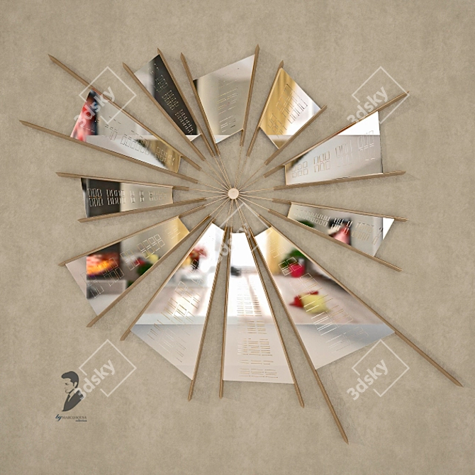 Enchanting Reflection: Circus Mirror 3D model image 1